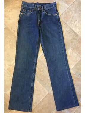 VTG 90s Levi's 553 Jeans Dark Wash Straight Leg Made in Japan 26" x 29.5"